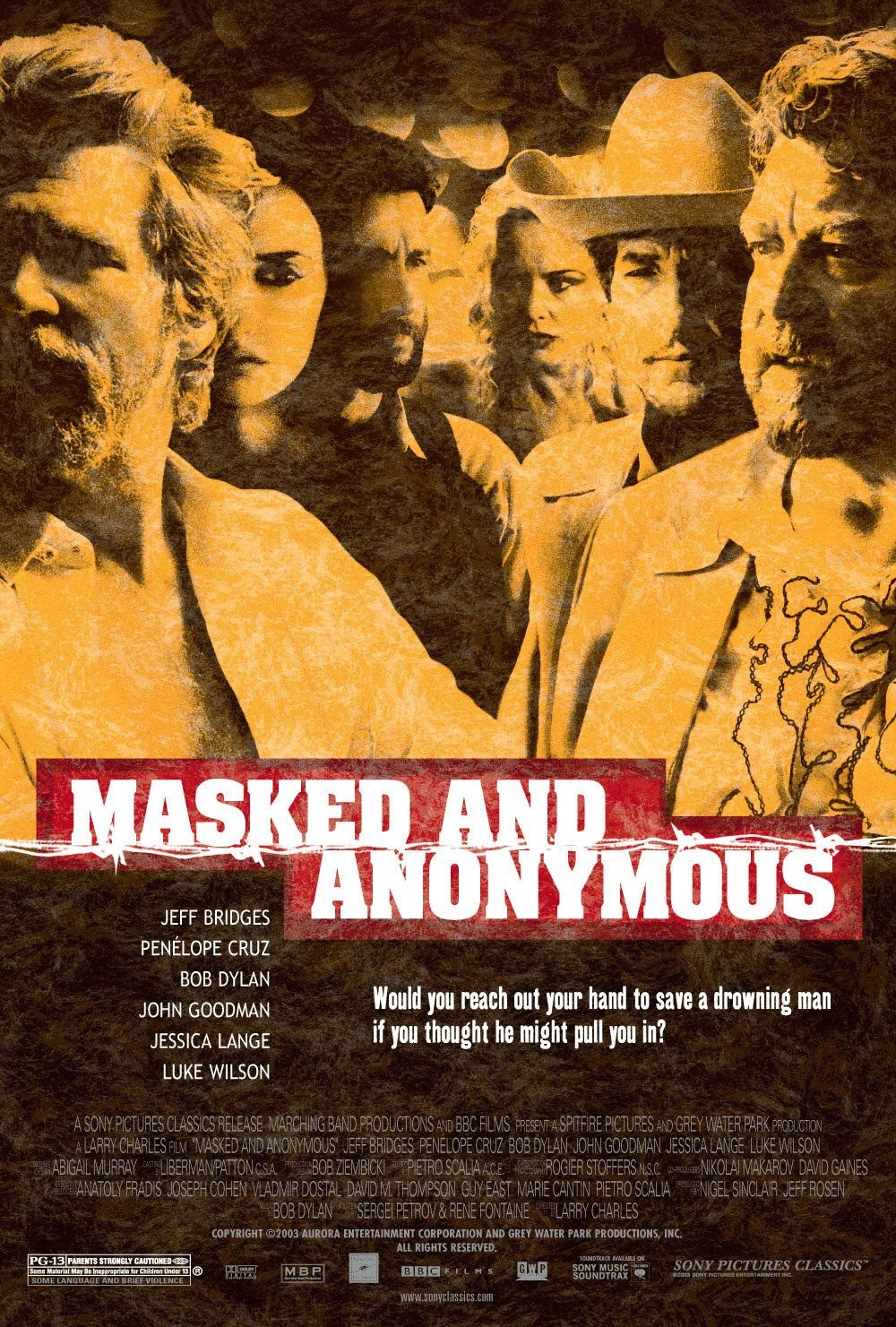 L'affiche du film Masked and Anonymous