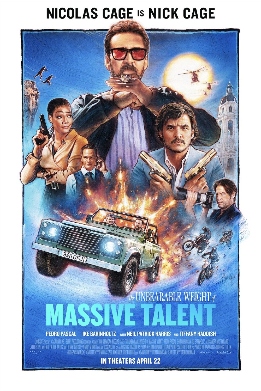 L'affiche du film The Unbearable Weight of Massive Talent