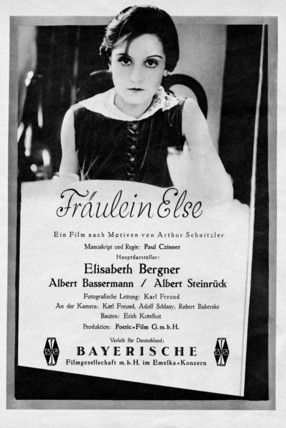 L'affiche du film Fräulein Else