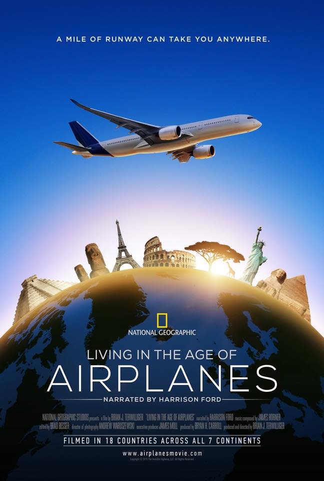 L'affiche du film Vivre à l'ère des avions