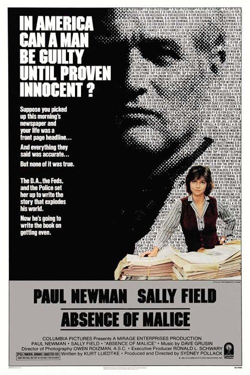 L'affiche du film Absence of Malice