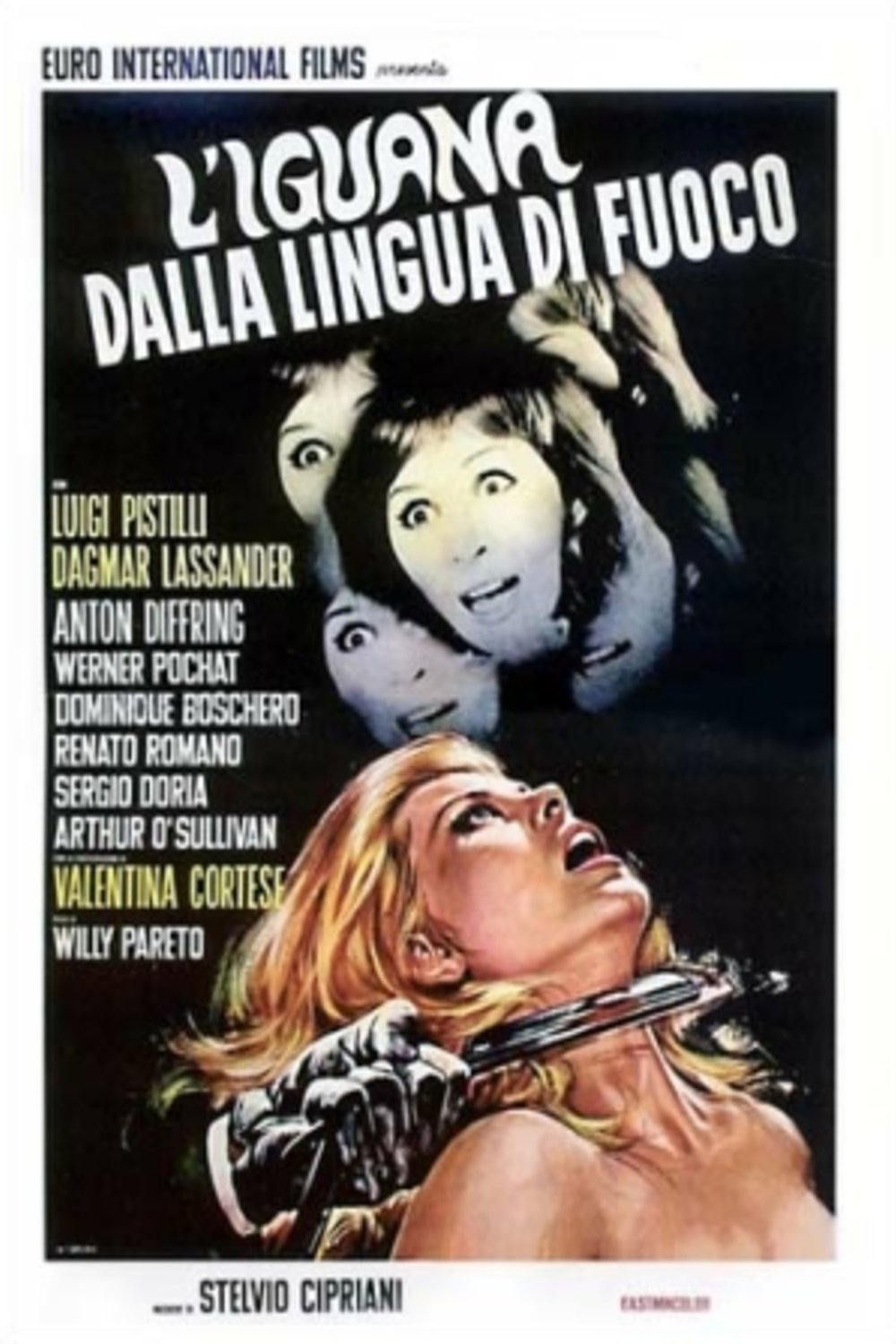 L'affiche du film The Iguana with the Tongue of Fire