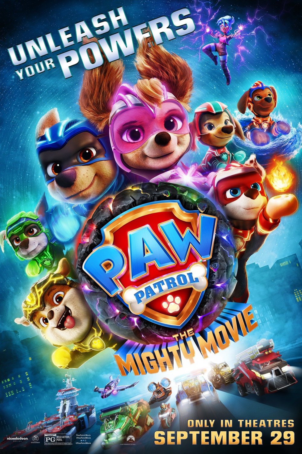L'affiche du film PAW Patrol: The Mighty Movie