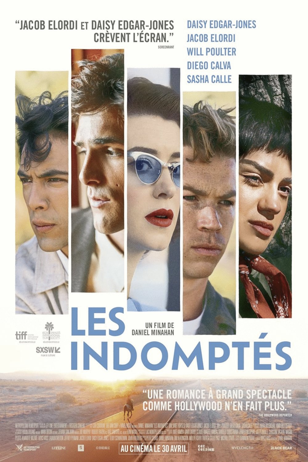 L'affiche du film Les indomptés