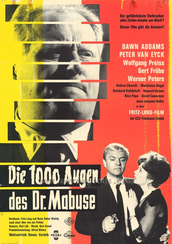 Poster of the movie The 1000 Eyes of Dr. Mabuse