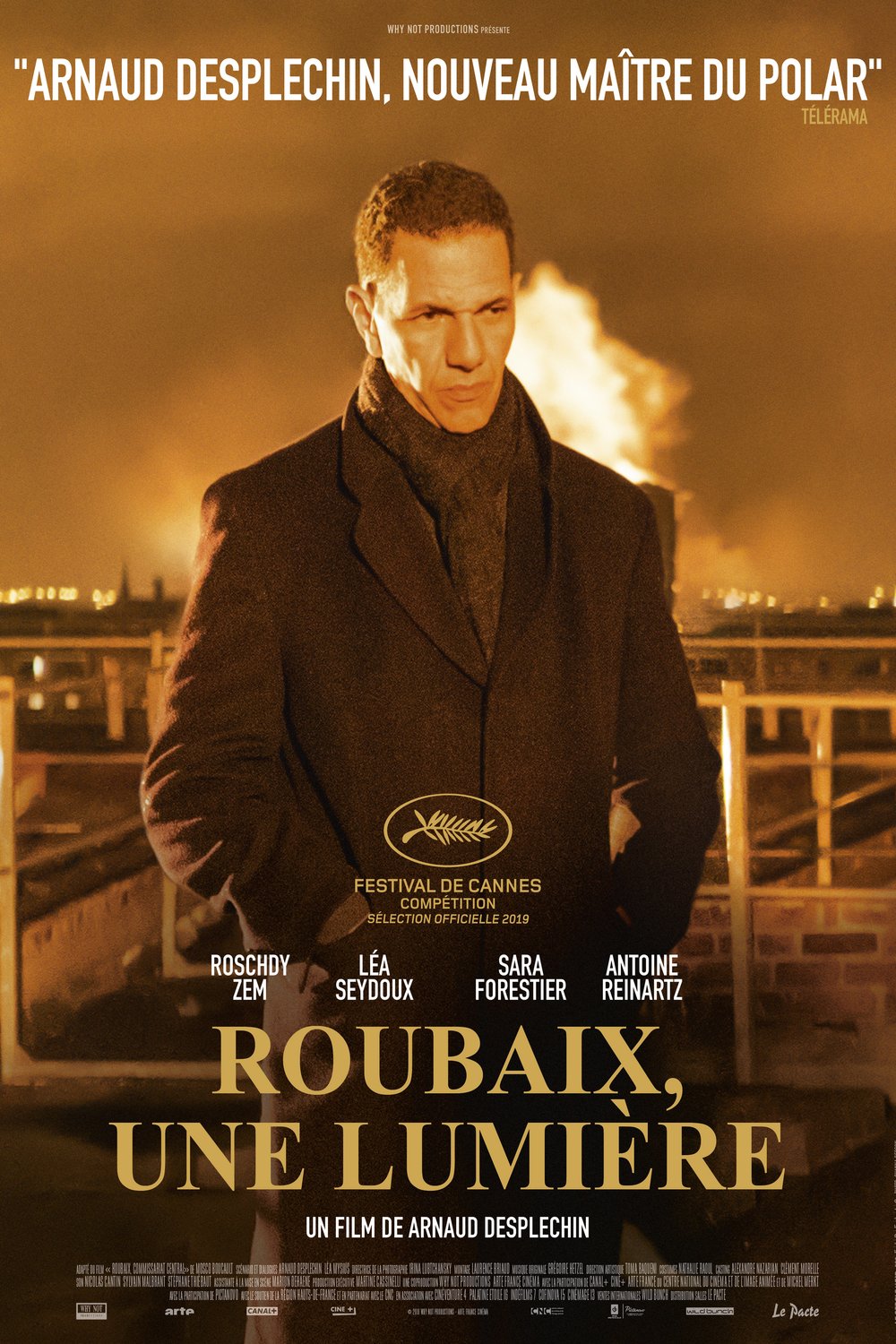 L'affiche du film Roubaix, une lumière