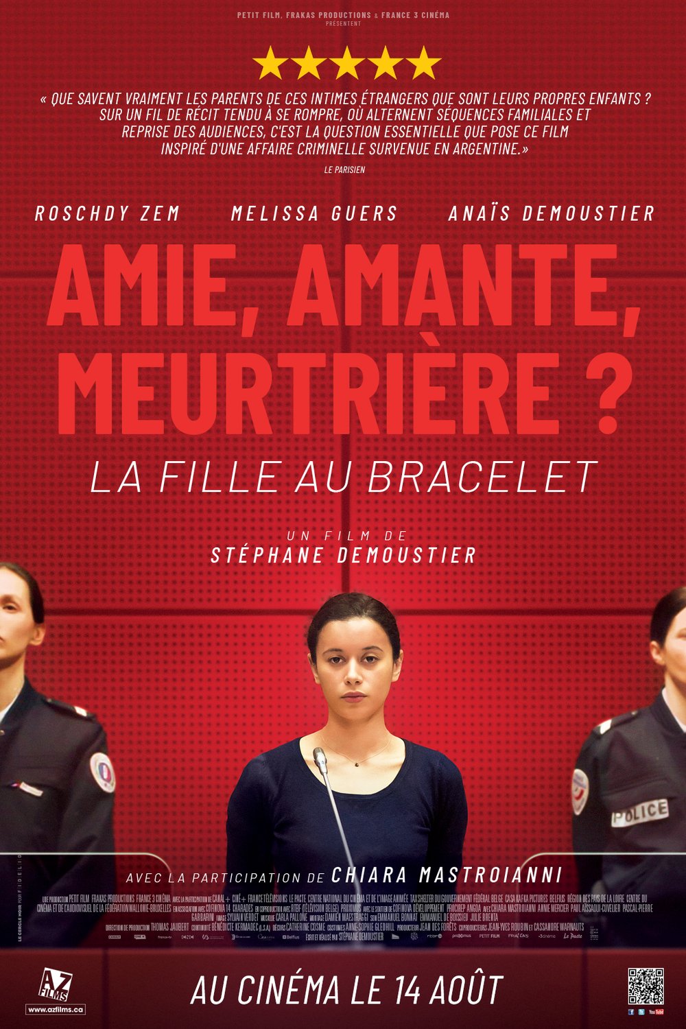 L'affiche du film La fille au bracelet