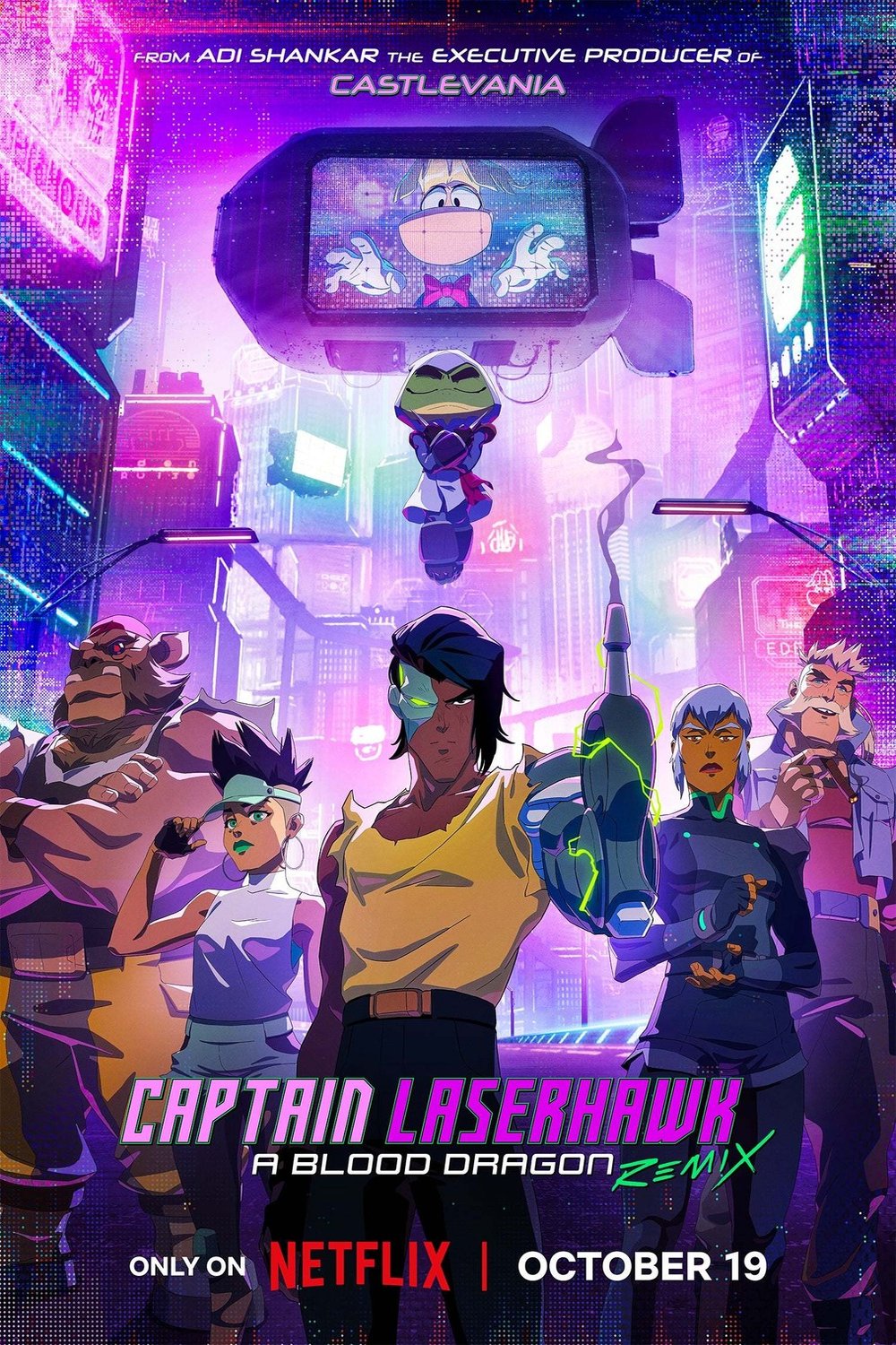 L'affiche du film Captain Laserhawk: A Blood Dragon Remix
