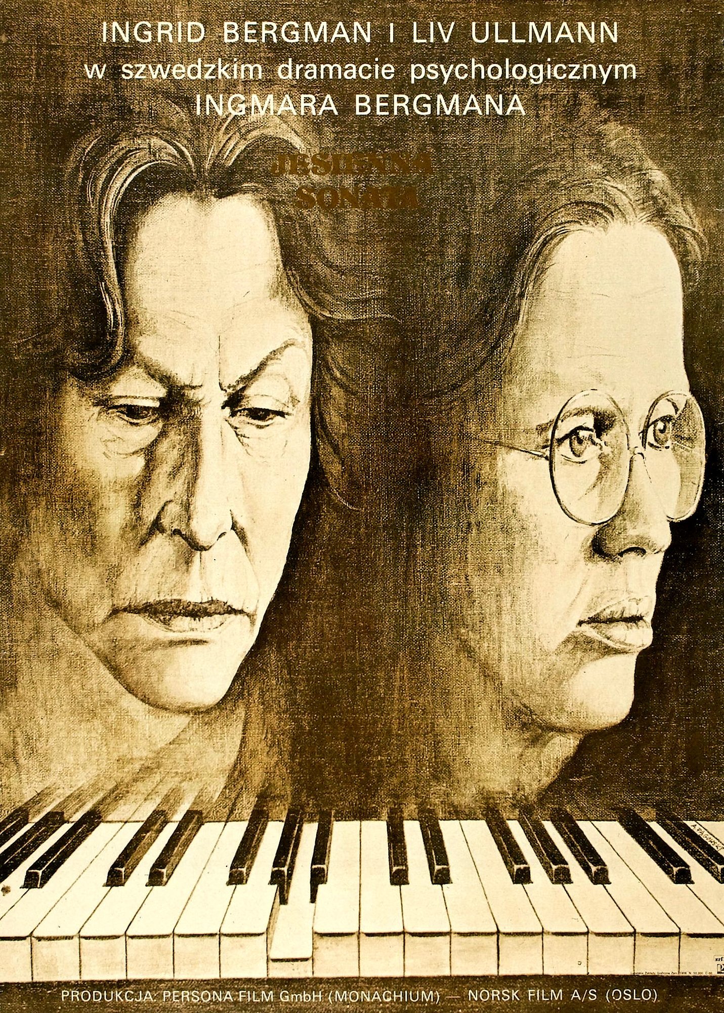 L'affiche du film Sonate d'automne