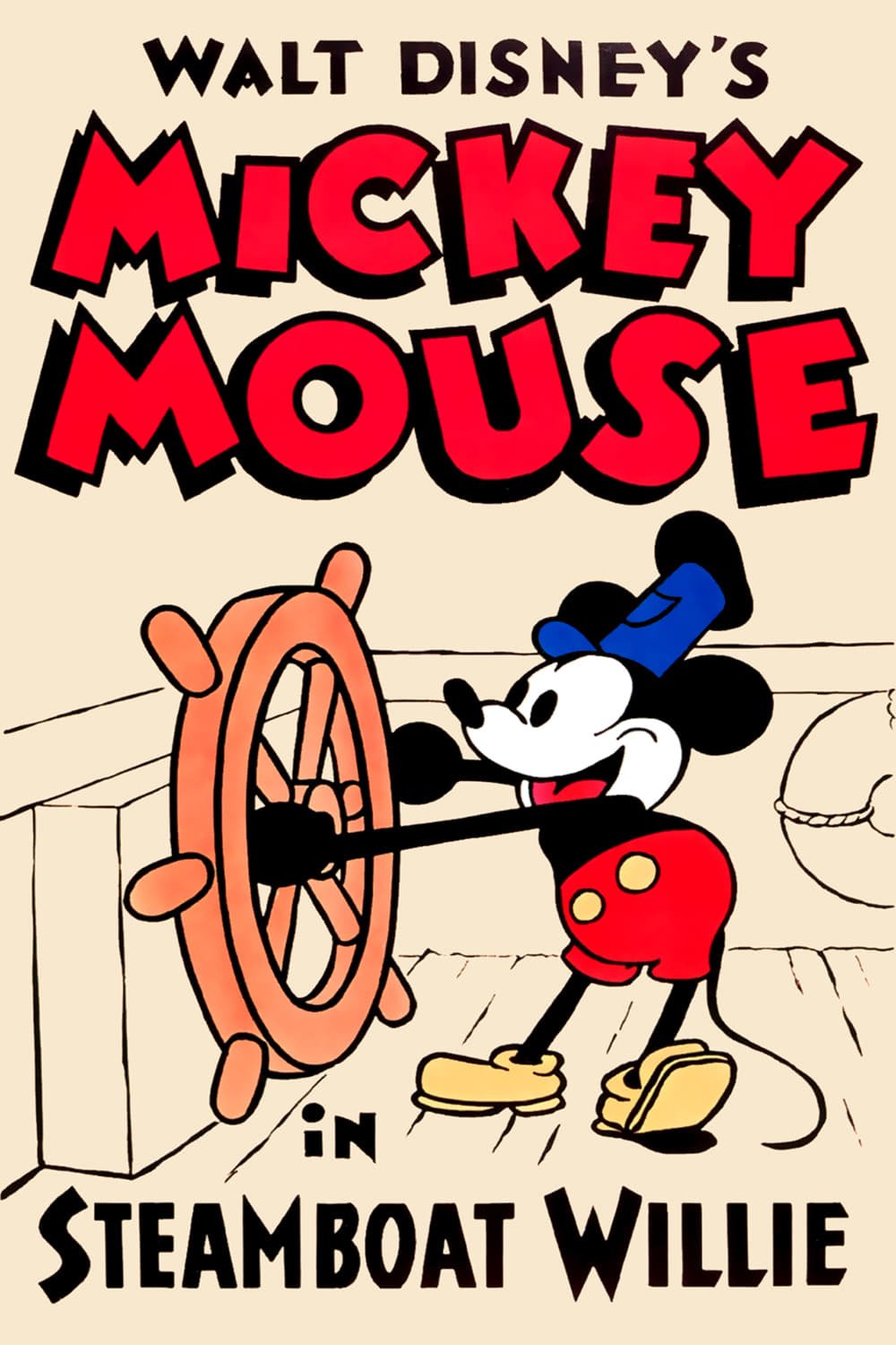 L'affiche du film Steamboat Willie
