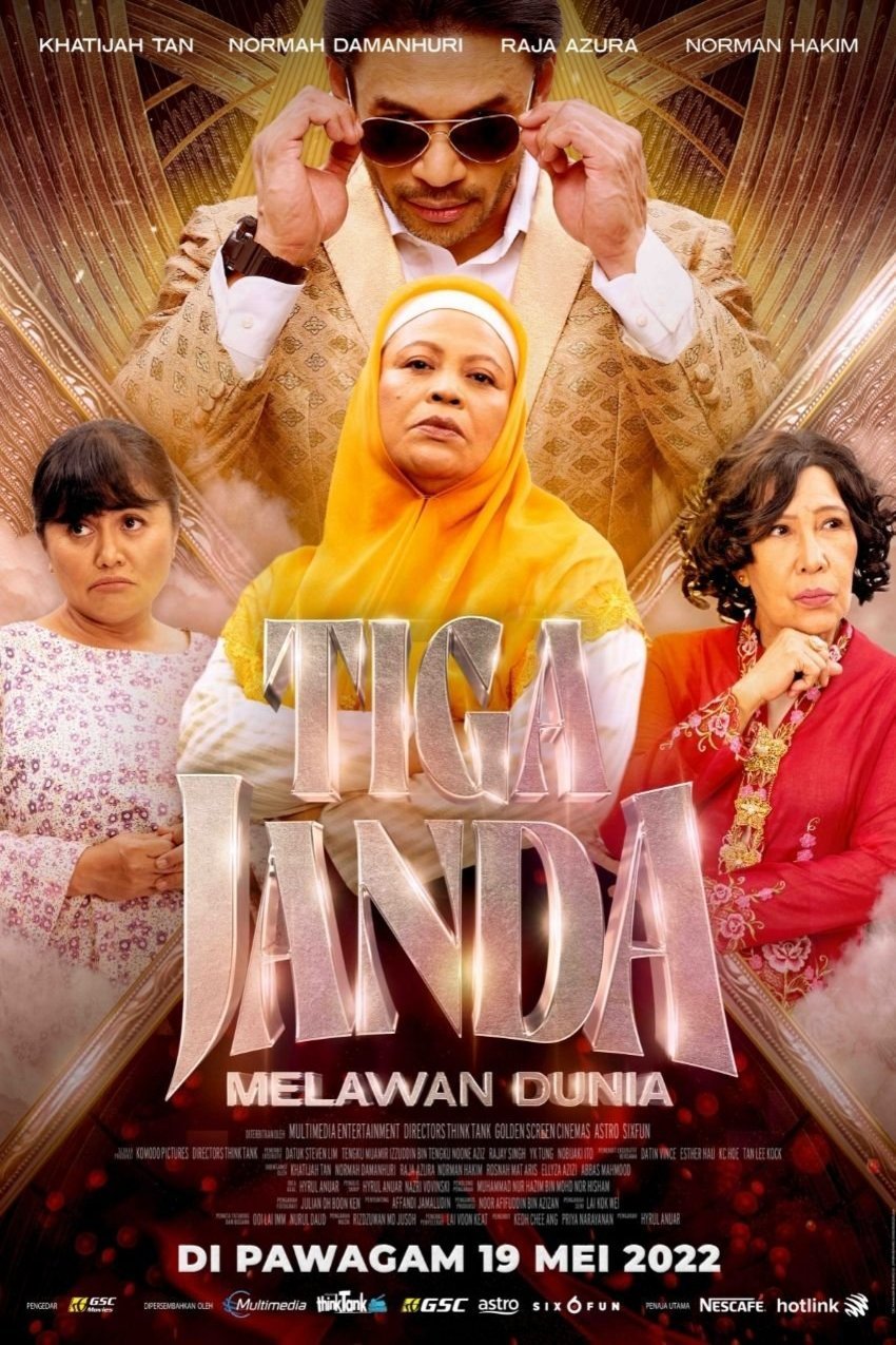 L'affiche du film Tiga Janda Melawan Dunia