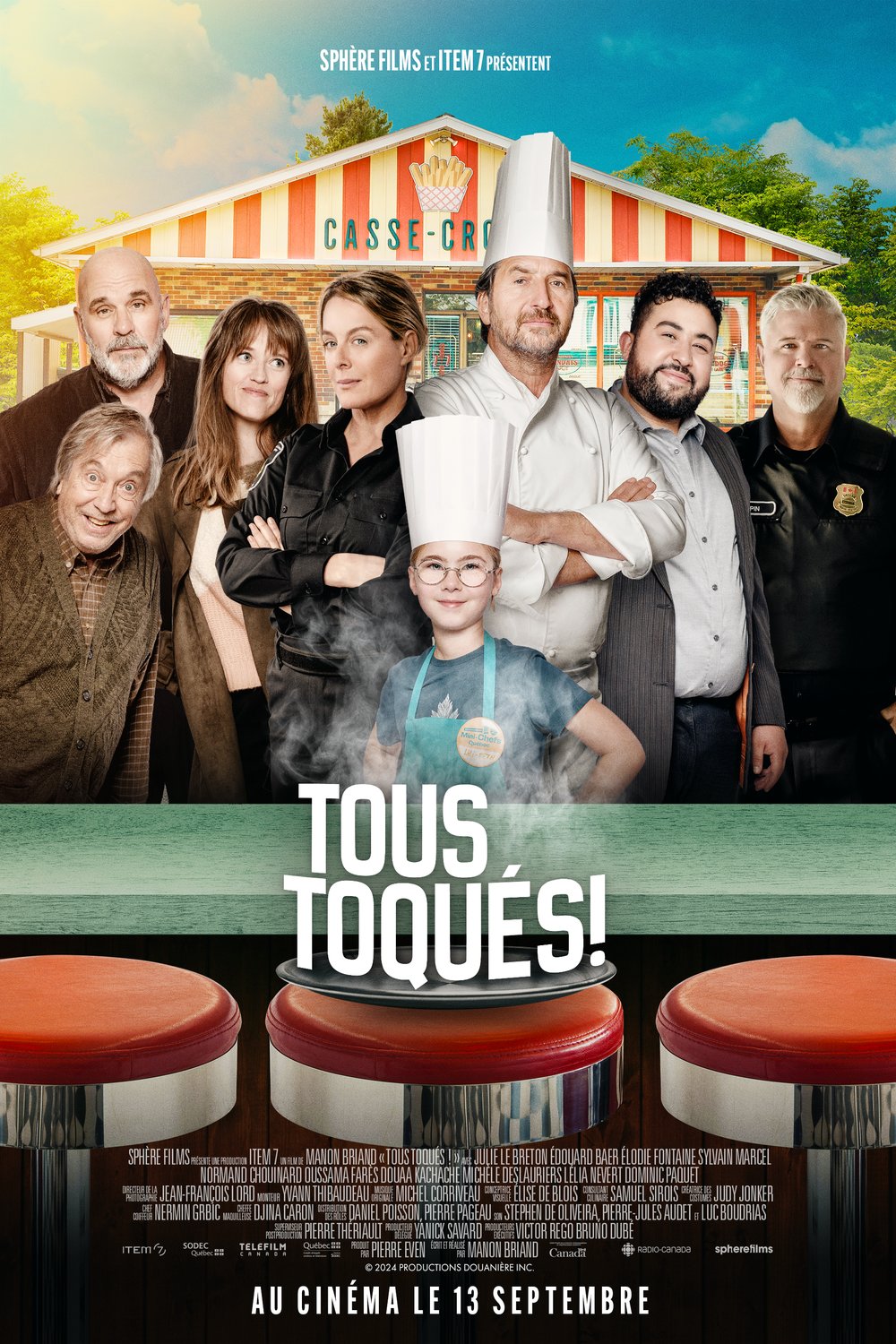 L'affiche du film Tous Toqués!