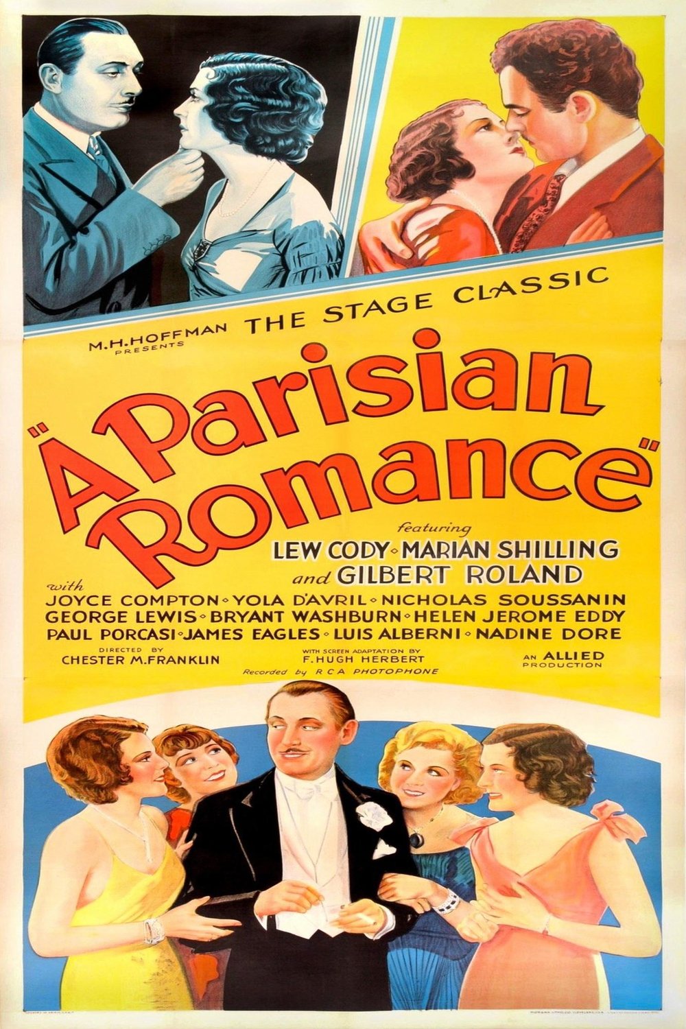 L'affiche du film A Parisian Romance