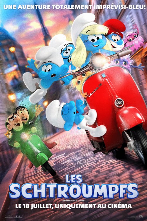 L'affiche du film Smurfs v.f.
