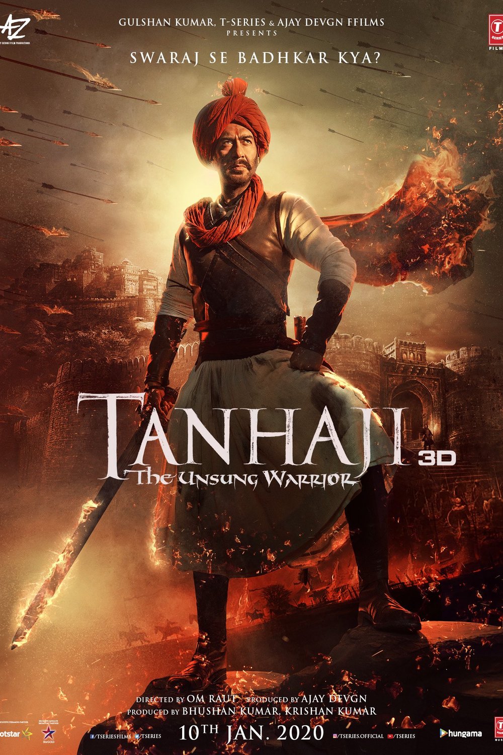 L'affiche du film Tanhaji: The Unsung Warrior
