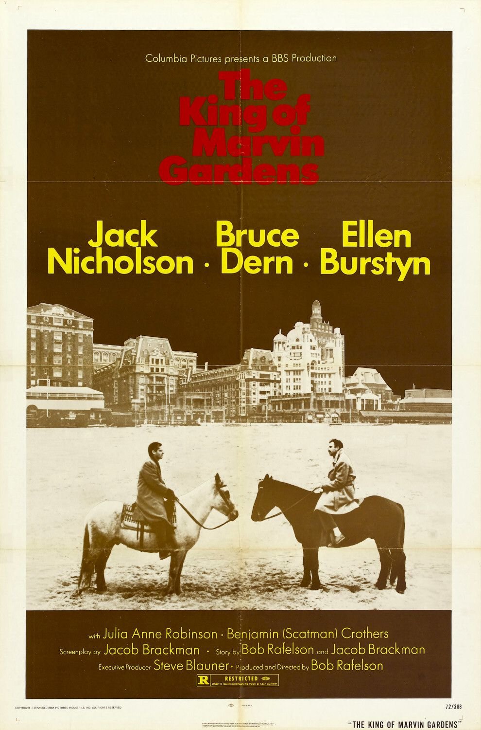 L'affiche du film The King of Marvin Gardens