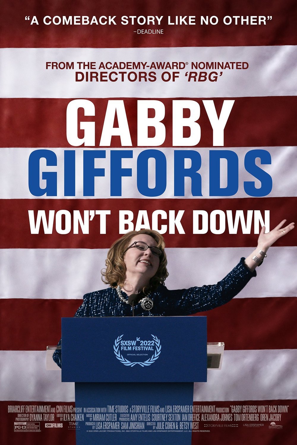 L'affiche du film Gabby Giffords Won't Back Down