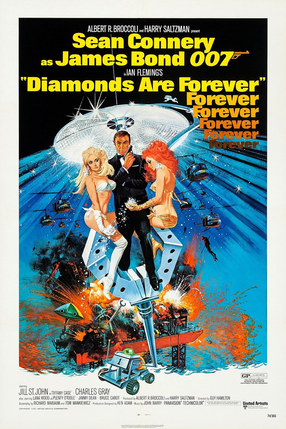 L'affiche du film Diamonds Are Forever