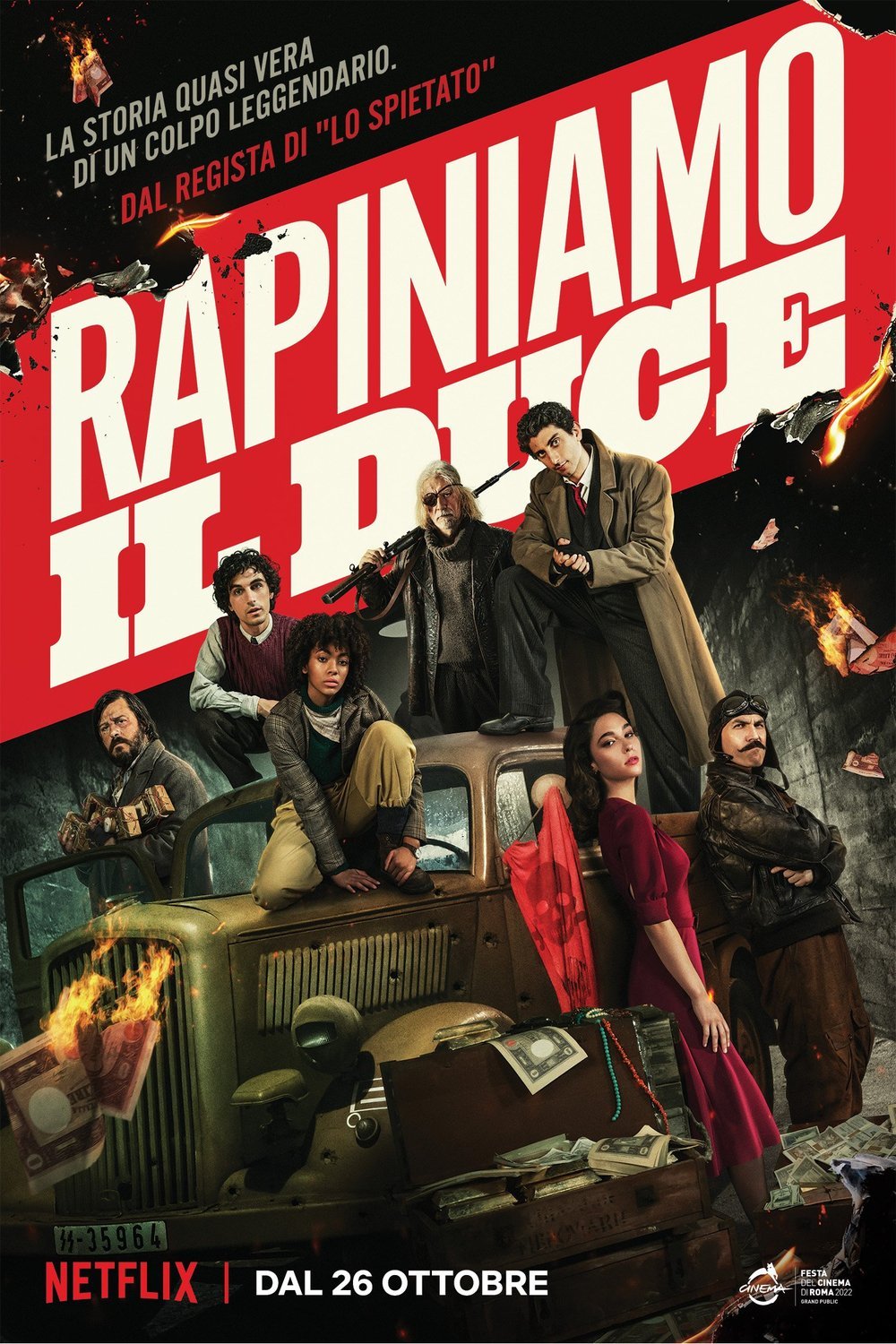 L'affiche du film Rapiniamo il Duce