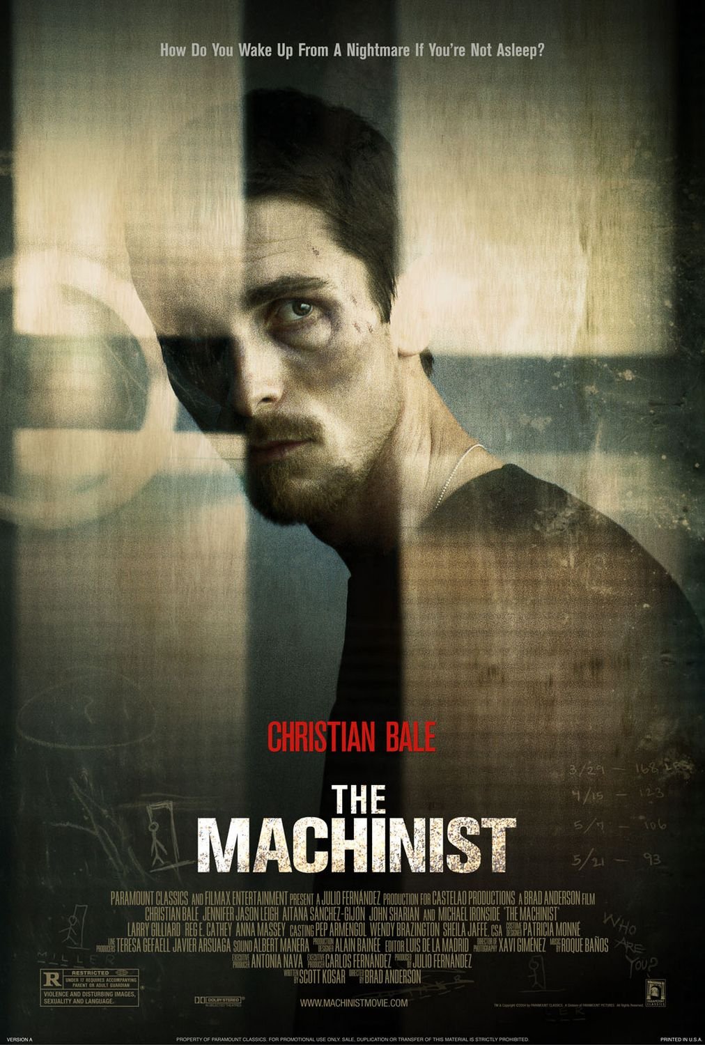 L'affiche du film The Machinist