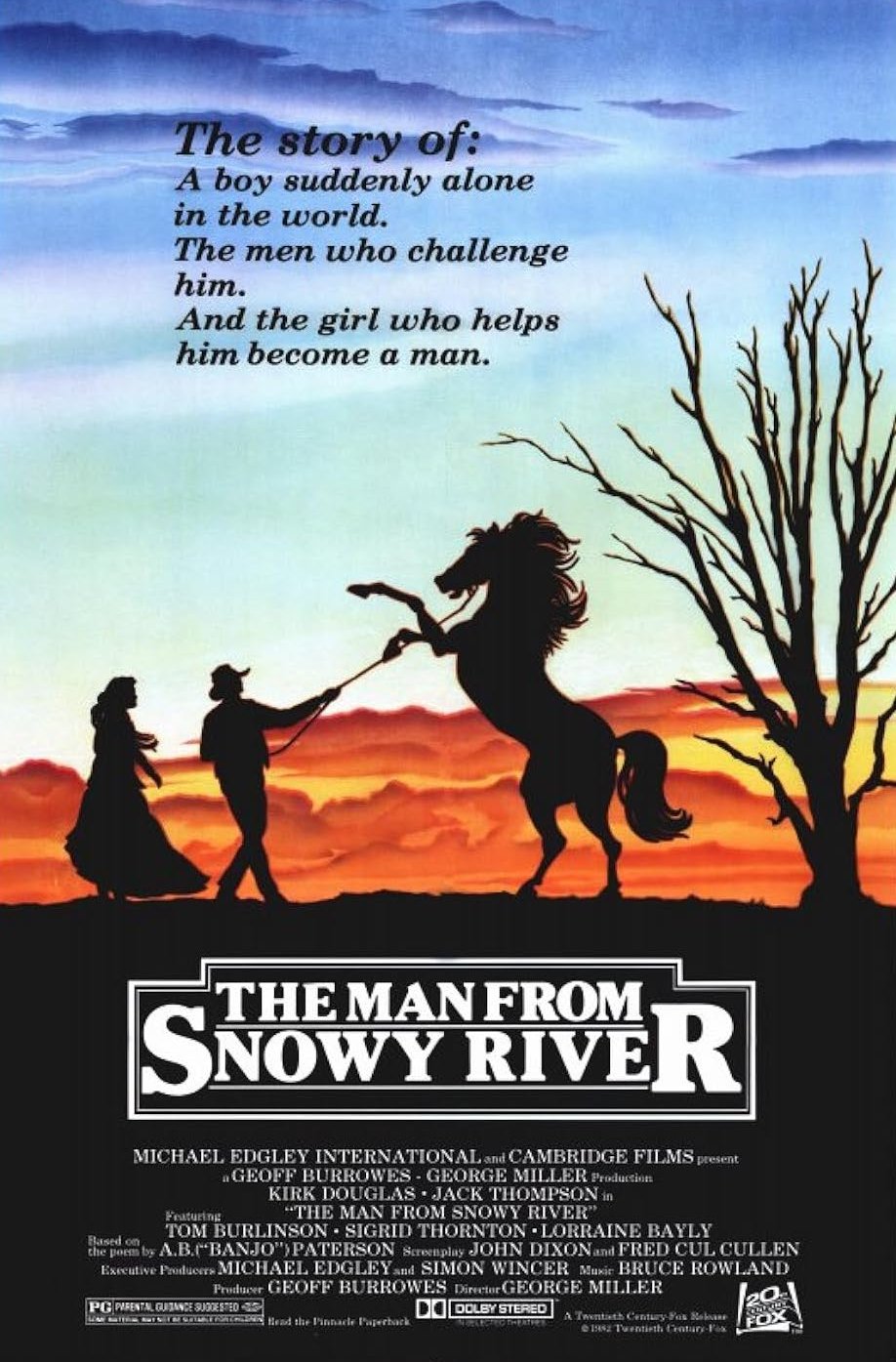 L'affiche du film The Man from Snowy River