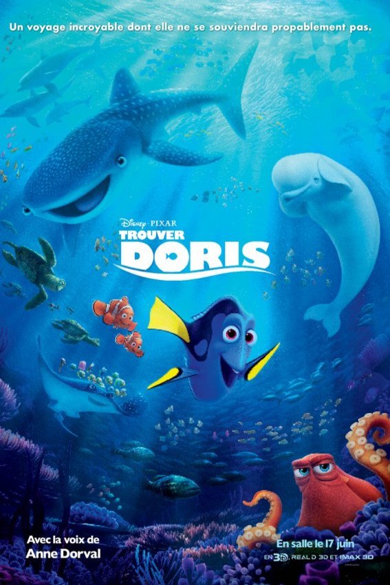 L'affiche du film Trouver Doris