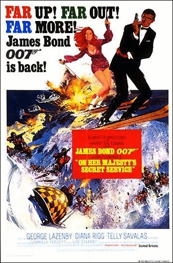 L'affiche du film On Her Majesty's Secret Service
