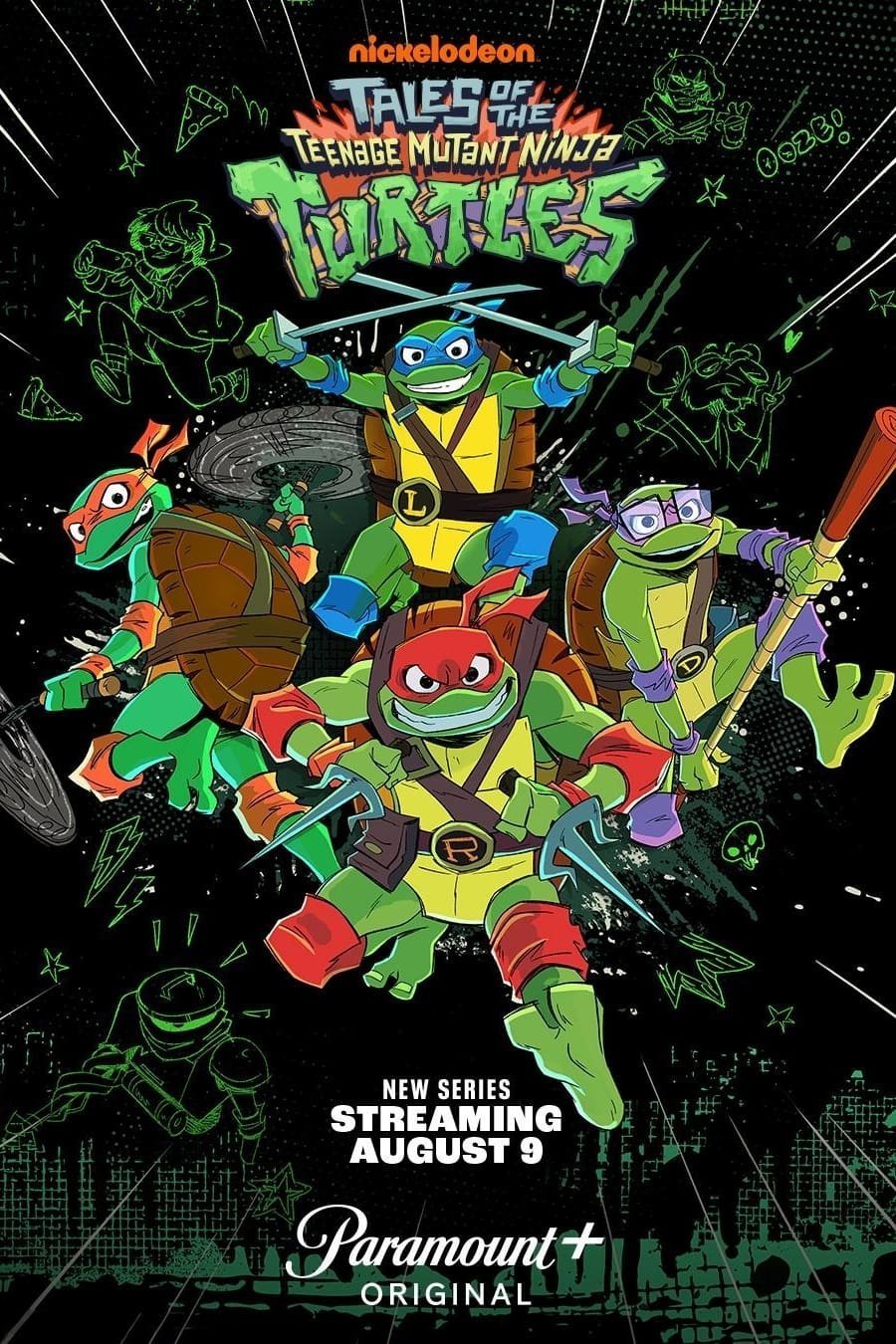 L'affiche du film Tales of the Teenage Mutant Ninja Turtles