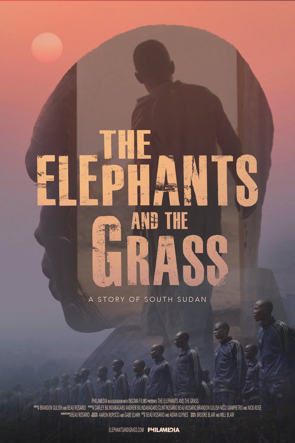 L'affiche du film The Elephants and the Grass