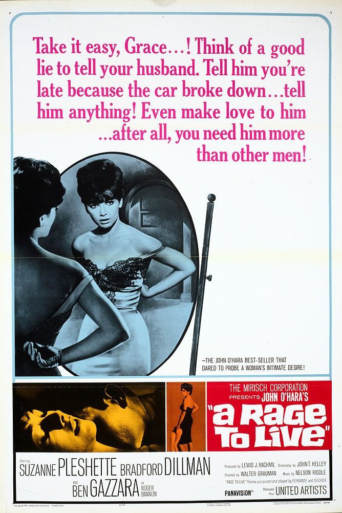 L'affiche du film A Rage to Live
