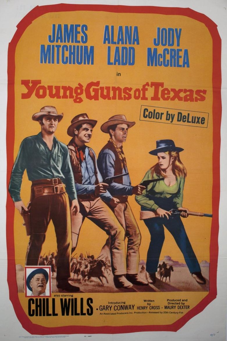 L'affiche du film Young Guns of Texas