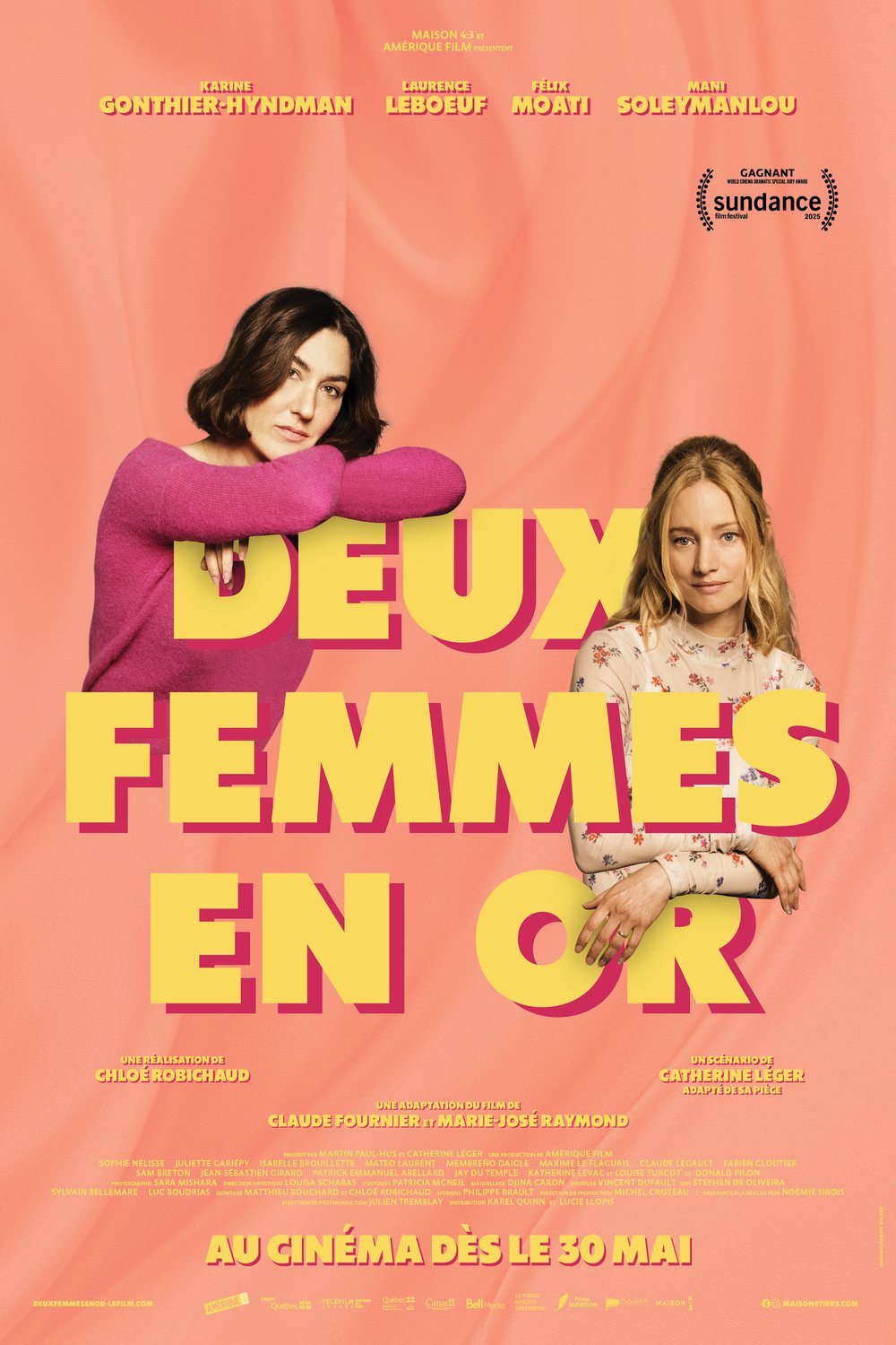 L'affiche du film Deux femmes en or