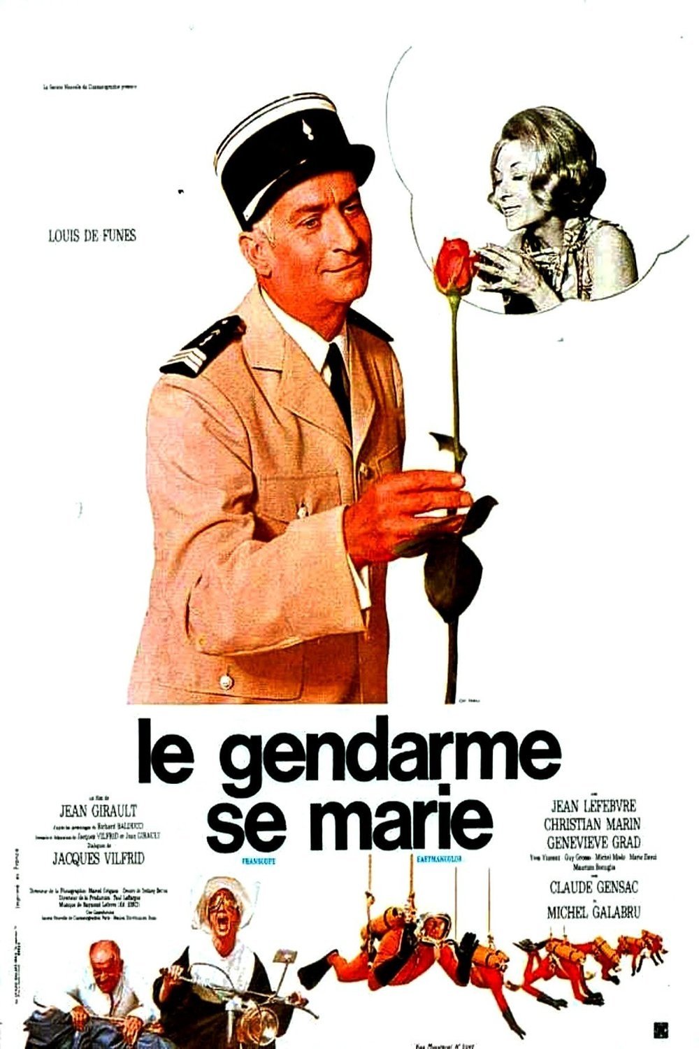 L'affiche du film Le gendarme se marie