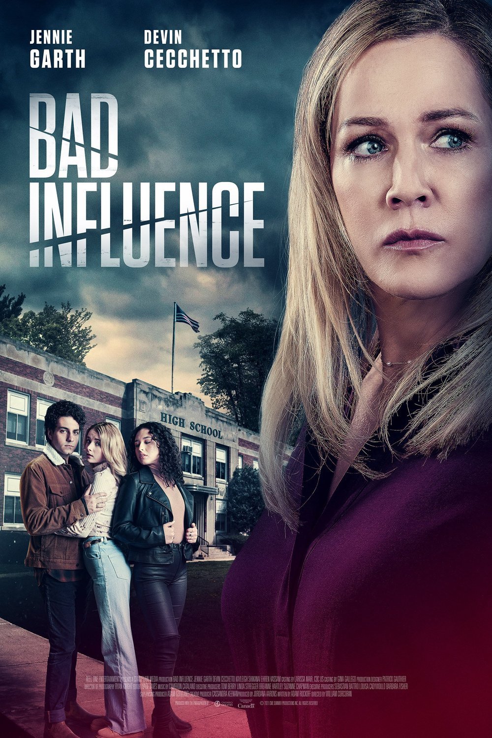 L'affiche du film Bad Influence