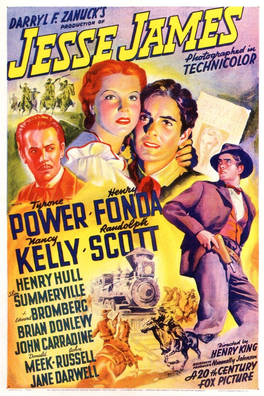 L'affiche du film Jesse James