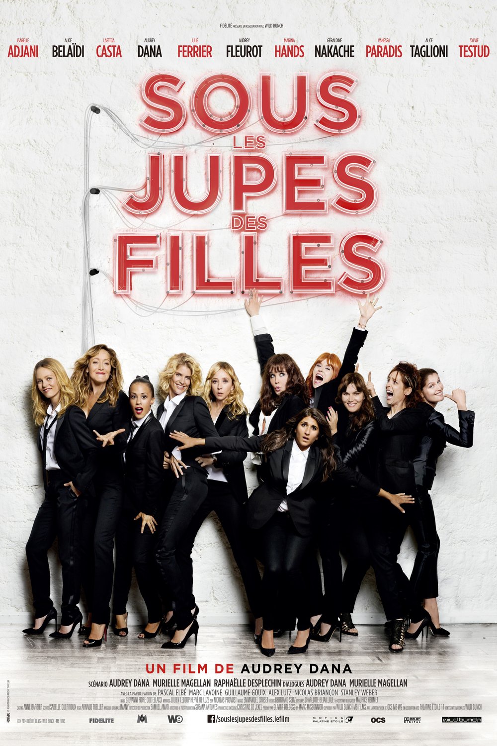 L'affiche du film Sous les jupes des filles