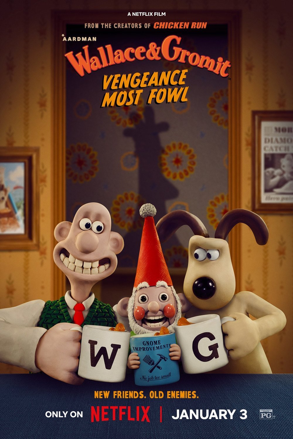 L'affiche du film Wallace & Gromit: Vengeance Most Fowl