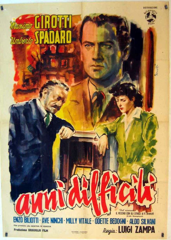 L'affiche du film Anni difficili