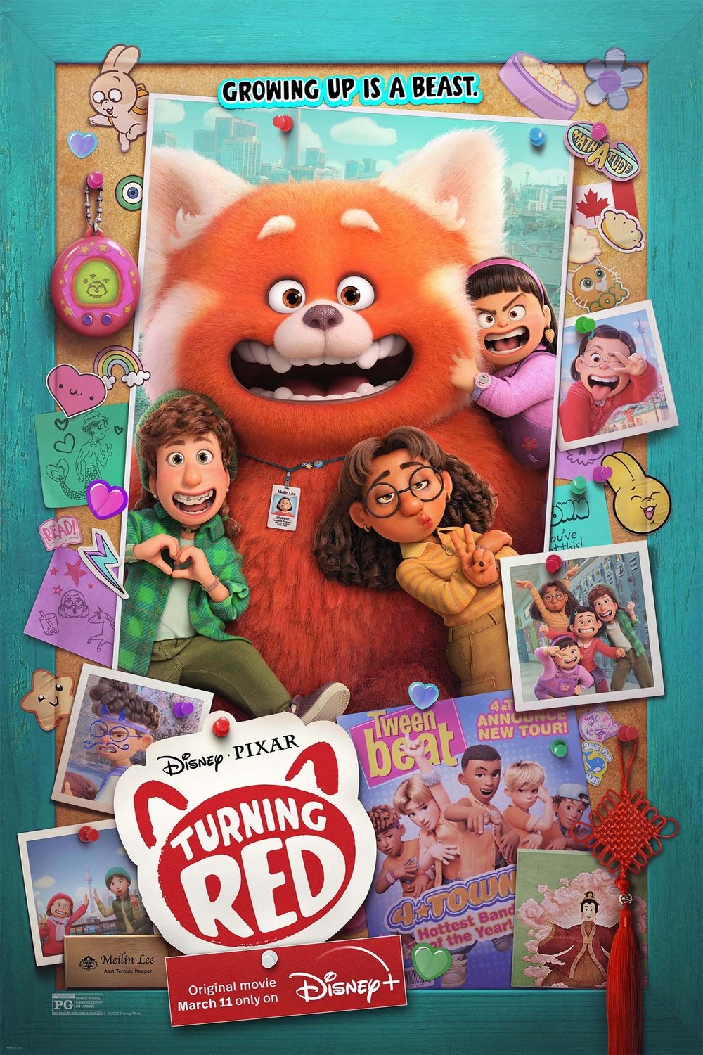 L'affiche du film Turning Red