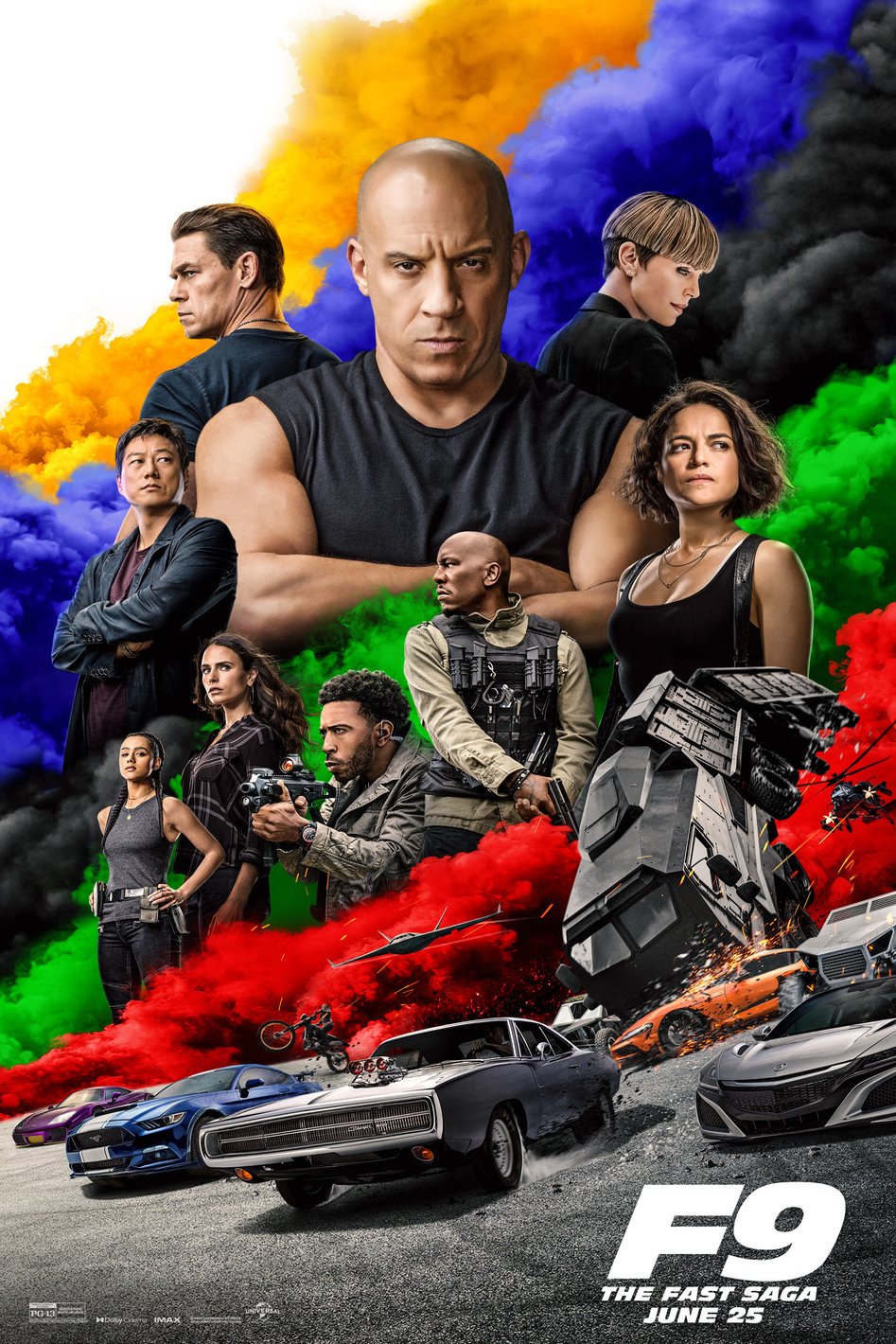 L'affiche du film F9: The Fast Saga