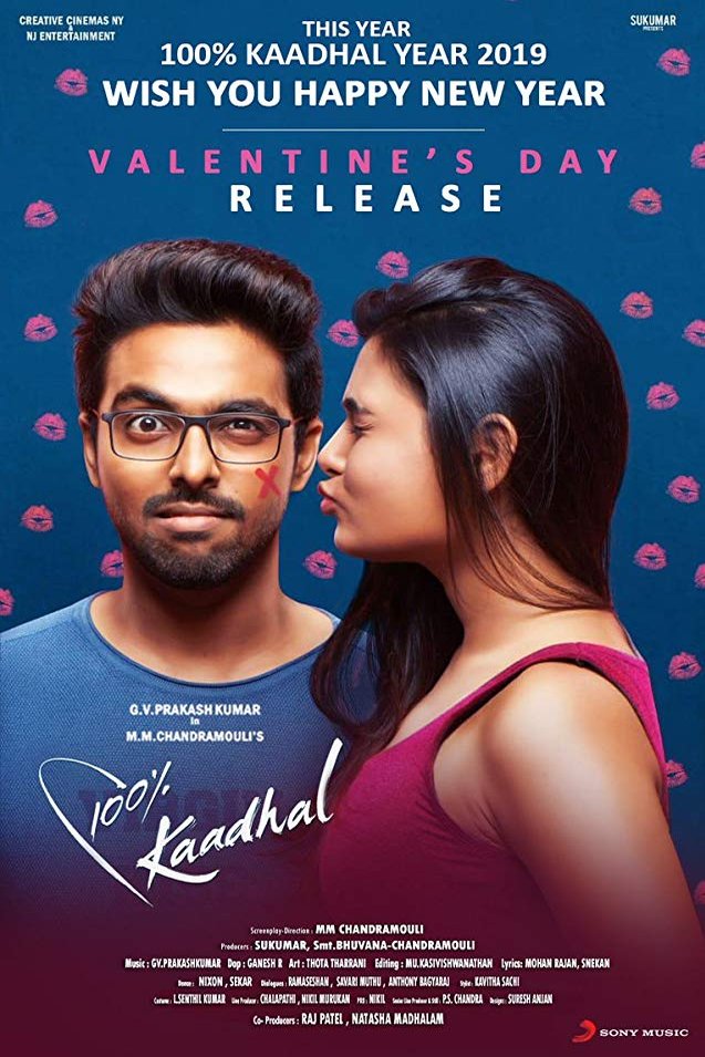L'affiche du film 100% Kaadhal