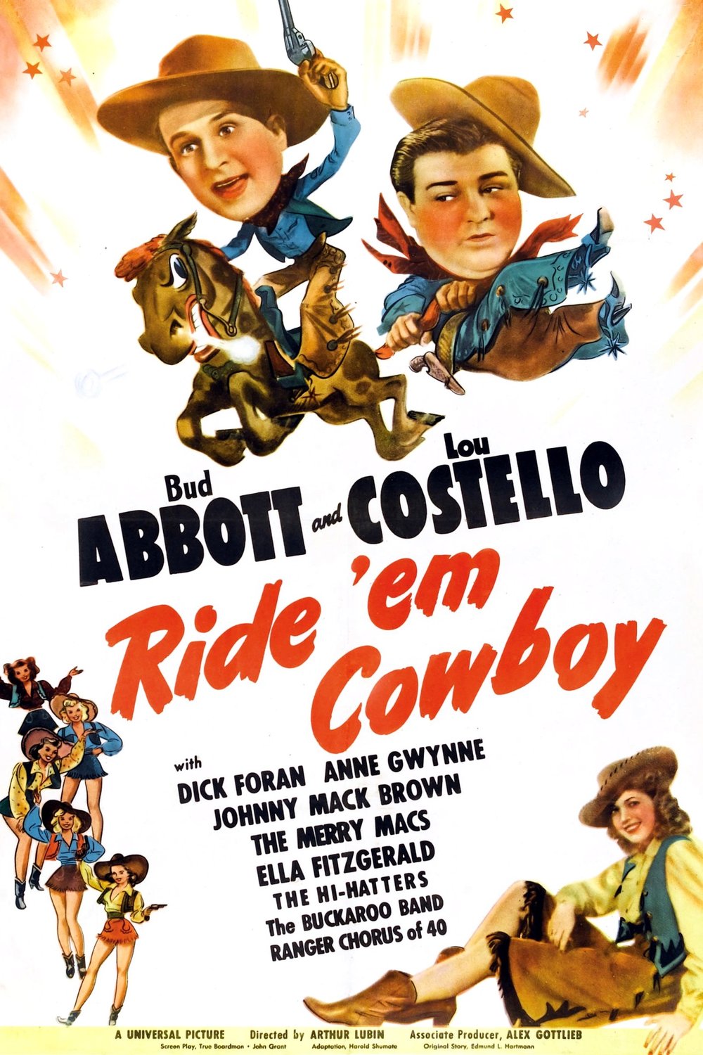 L'affiche du film Ride 'Em Cowboy