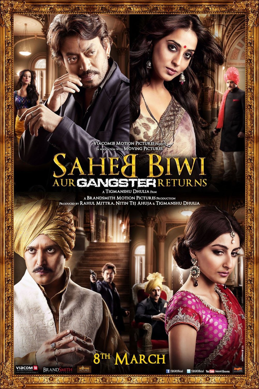 L'affiche du film Saheb Biwi Aur Gangster Returns