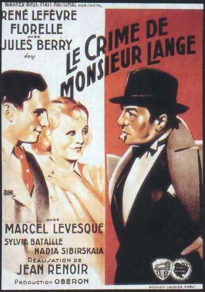 L'affiche du film Le Crime de Monsieur Lange