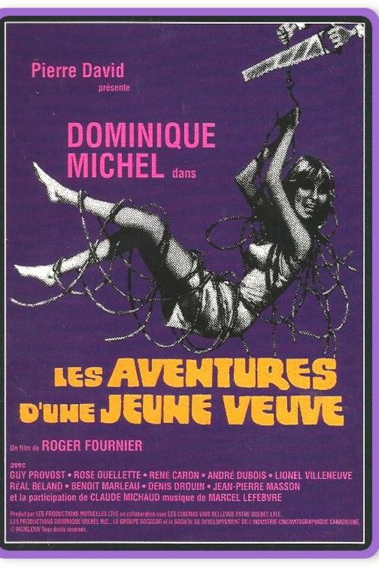 L'affiche du film Les Aventures d'une jeune veuve