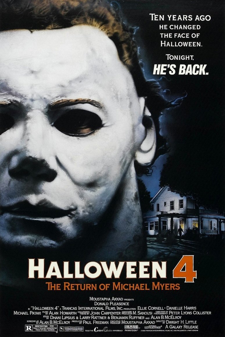 L'affiche du film Halloween 4: The Return of Michael Myers