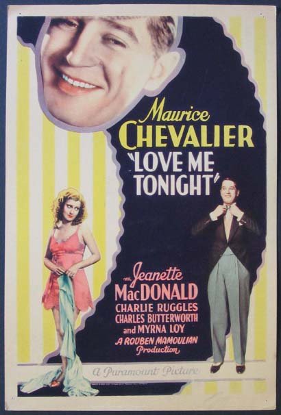 L'affiche du film Love Me Tonight