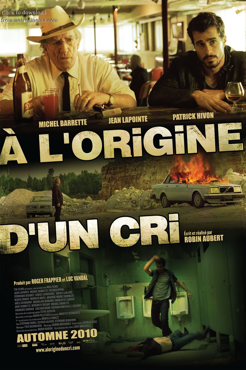 L'affiche du film À l'origine d'un cri