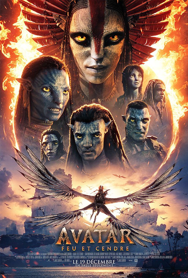 L'affiche du film Avatar: Feu et cendre
