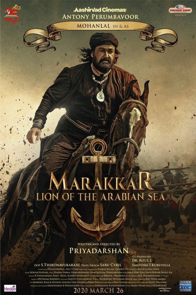 L'affiche du film Marakkar: Arabikkadalinte Simham
